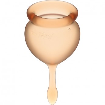 Набор менструальных чаш, 2шт SATISFYER FEEL GOOD MENSTRUAL CUP ORANGE
