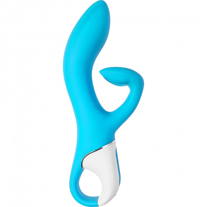 Нереалистичный вибратор SATISFYER Embrace me, силикон, синий J2018-218-1